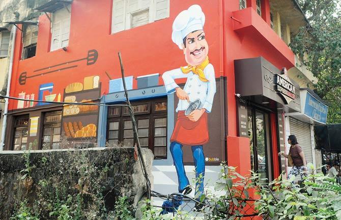 A colourful frame from Bandra