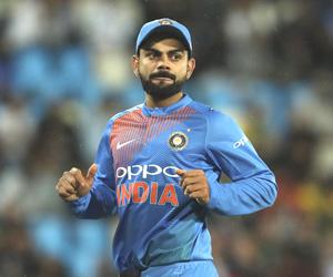 2nd T20I: Virat Kohli feels constant drizzle made bowlers' life difficult