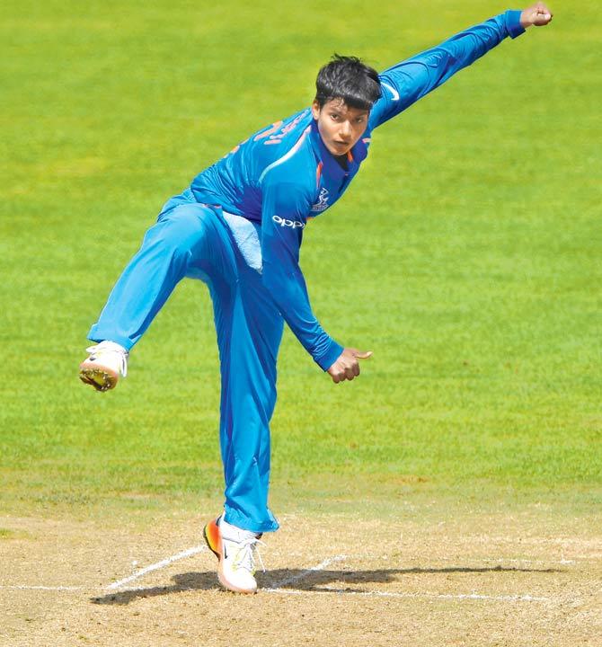 India bowler Deepti Sharma, who claimed two wickets against South Africa yesterday in Centurion. Pic/Getty Images