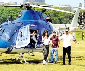 Tiger Shroff and Disha Patani go airborne to promote Baaghi 2