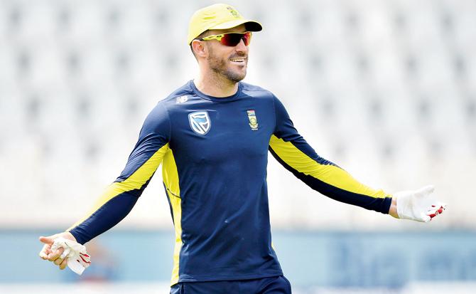 Proteas skipper Faf du Plessis during a training session at Nottingham in July last year. Pic/Getty Images