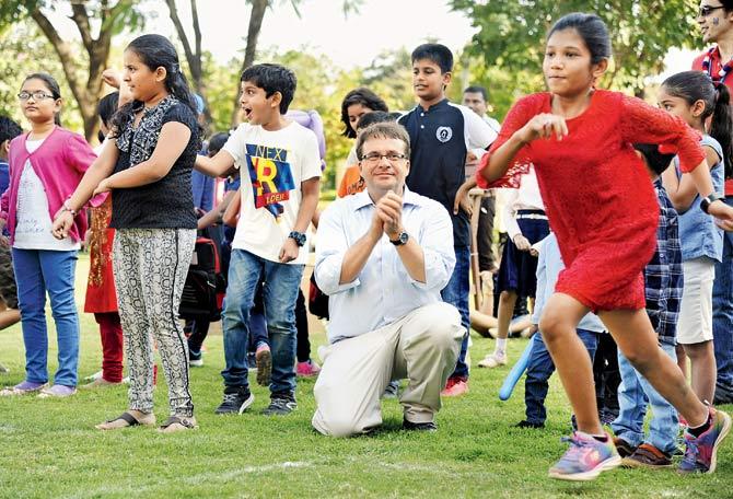 US Consul General Edgard Kagan at BKC. Pic/Shadab Khan