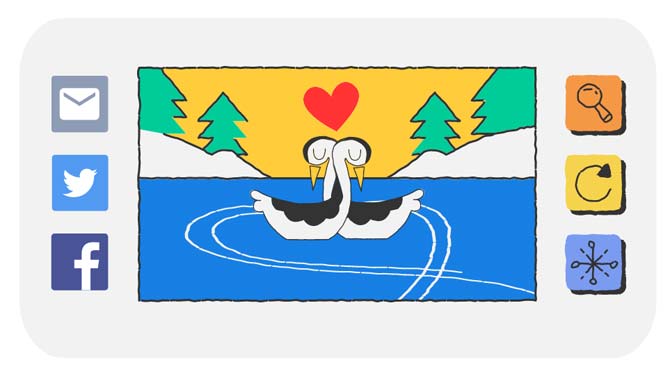 Google Doodle for Valentine