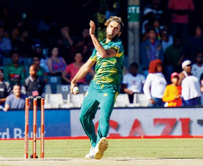 A spectator racially abused South Africa leg-spinner Imran Tahir during the fourth one-day international between India and South Africa in Johannesburg. Pic/AFP