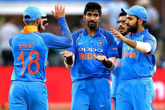 Indian team. Pic/AFP