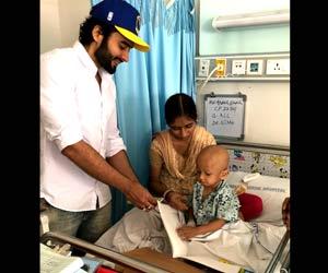 Jackky Bhagnani spends time with children on World Cancer Day