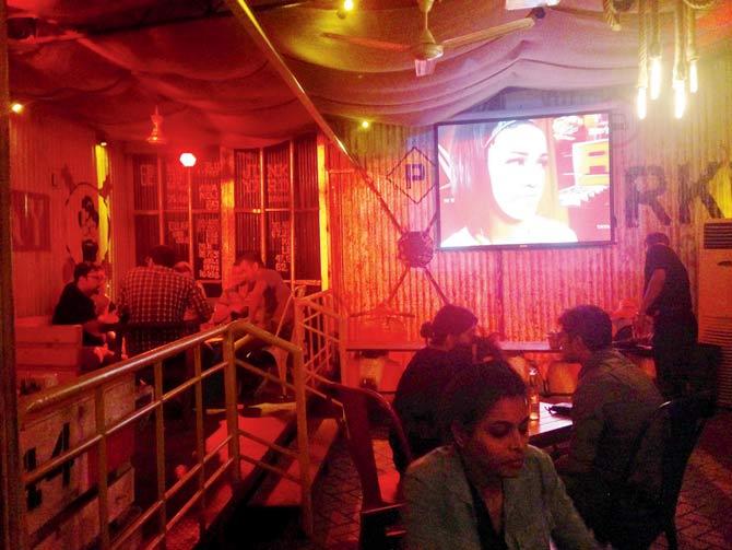 The Junkyard Cafe in Bandra had played two unlicensed Bollywood songs last year. File pic