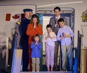 The charming namaste of the Justin Trudeau kids	