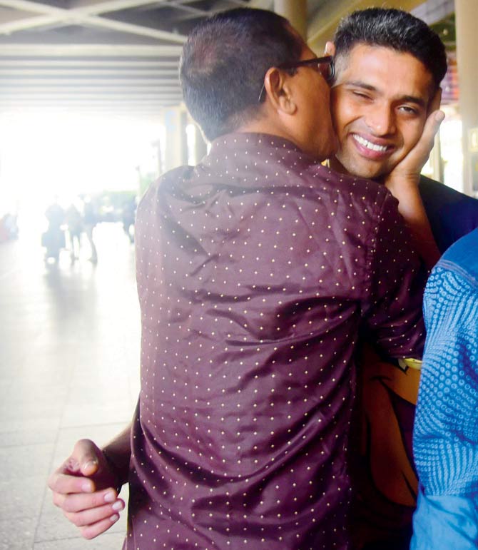 Kalpesh Shinde with his dad Rajendra