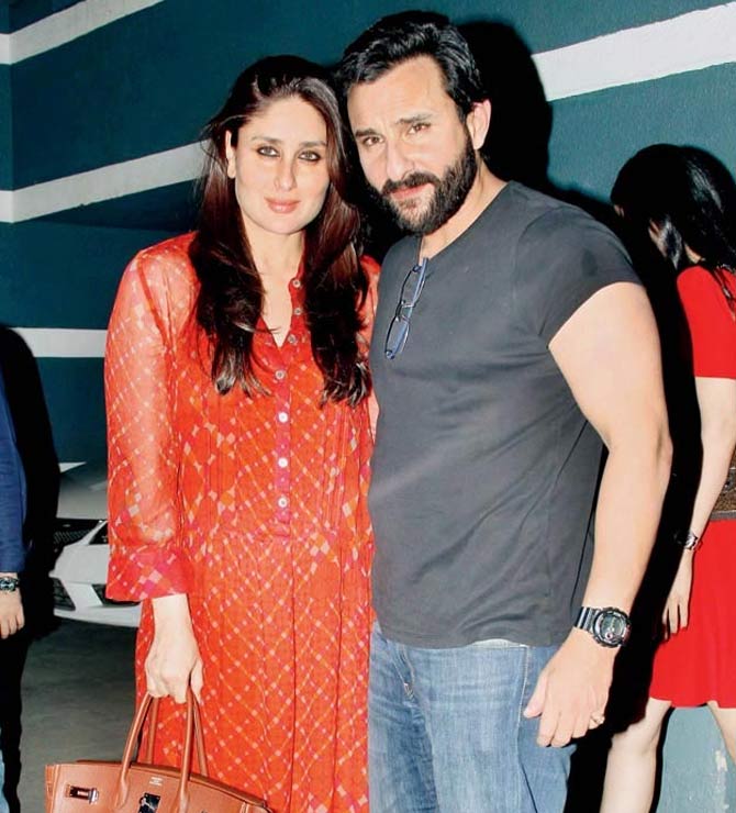 Saif Ali Khan with wife Kareena Kapoor