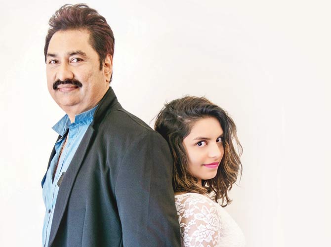 Singer Kumar Sanu and his daughter Shannon