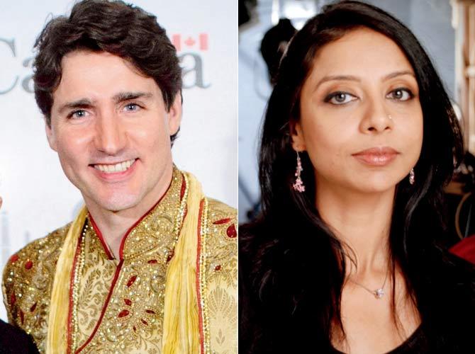 Justin Trudeau and Director Madhureeta Anand