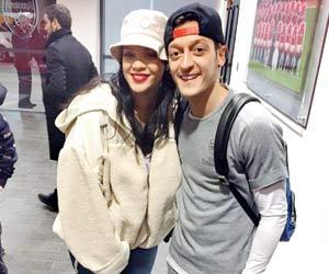 Arsenal's Mesut Ozil has a lucky charm in special fan Rihanna