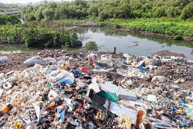 Mithi River was so badly choked with garbage and sewage that it led to the 2005 deluge. File pic for representation