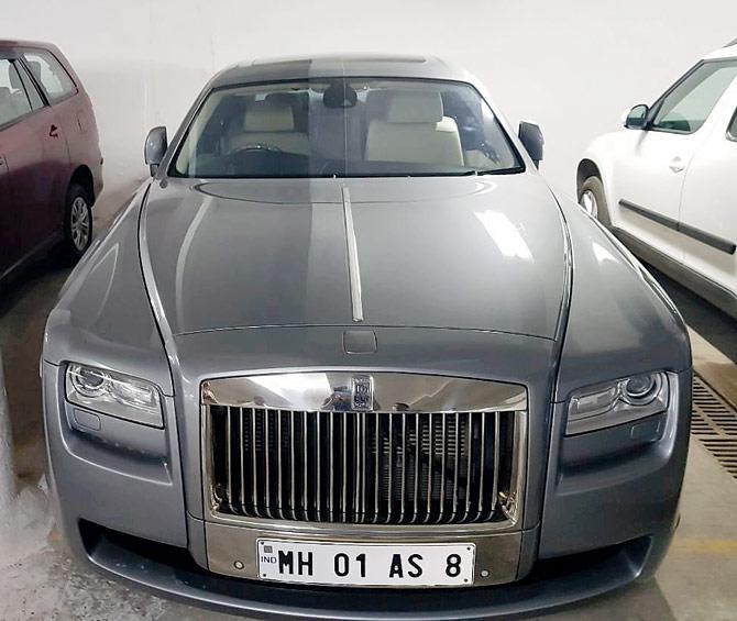 The Rolls Royce Ghost and Porsche Panamera which were seized.