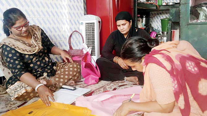 NGO staff at work in a community centre