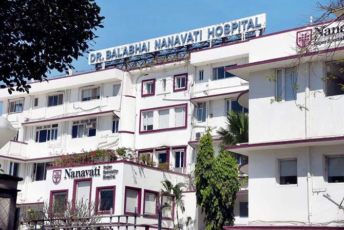 Nanavati Hospital falls under the Charity Commission. File pic
