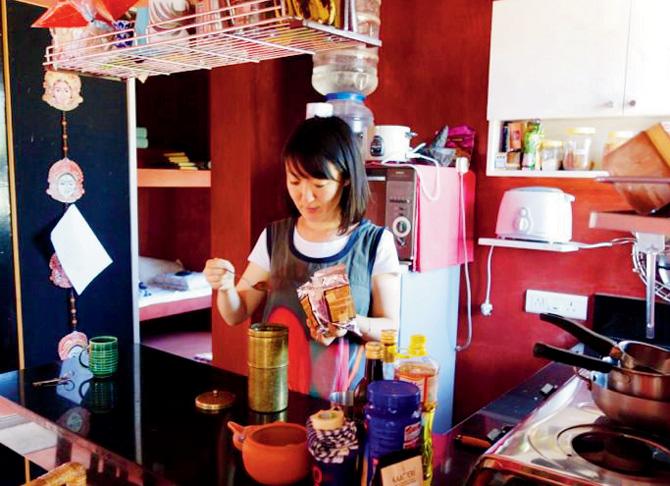 Nao Saitu in her Chennai kitchen where it all started