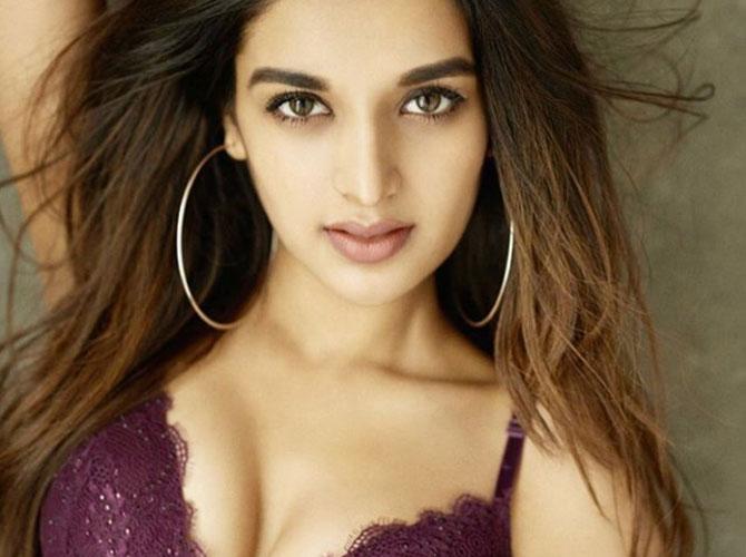 Nidhhi Agerwal is turning up the heat in lingerie photoshoot