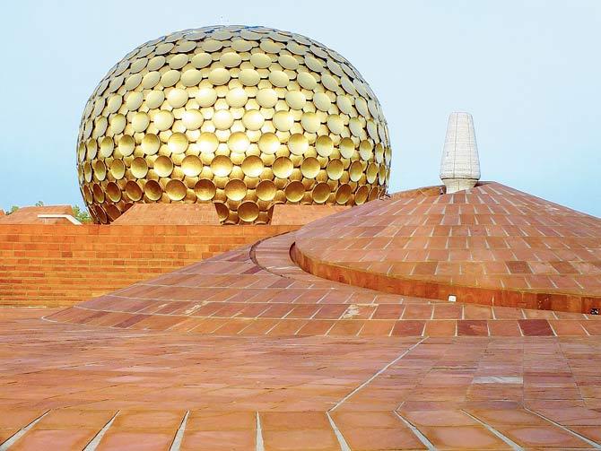 The Matrimandir, situated in the centre of the town, is an edifice of spiritual significance for practitioners of Integral Yoga, a philosophy of Sri Aurobindo. Pic courtesy/Paulette Hadnagy