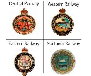 Zonal railway documents highlight British-era logos of railway companies