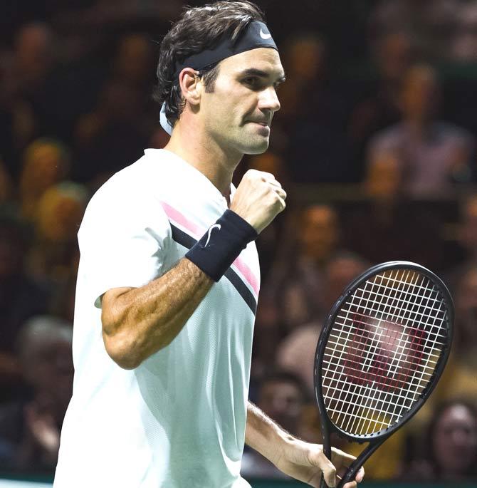 Roger Federer. Pic/AFP