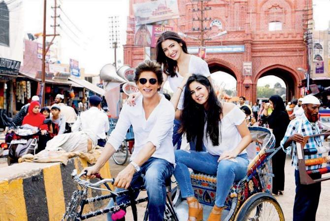 Shah Rukh Khan, Anushka Shetty and Katrina Kaif