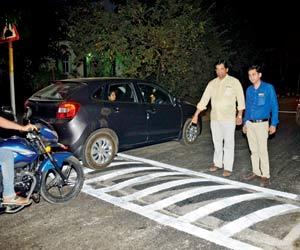 Named and shamed! After local residents paint killer speed bumps, PWD steps in