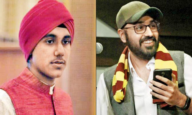 Simar Singh of UnErase Poetry and Baljeet Singh Ghai of The Habitat