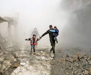 Syria regime strikes kill six civilians in Ghouta: Monitor