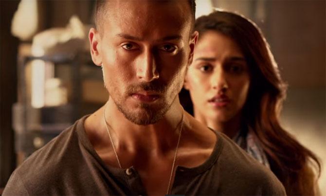 Tiger Shroff and Disha Patani in a still from Baaghi 2