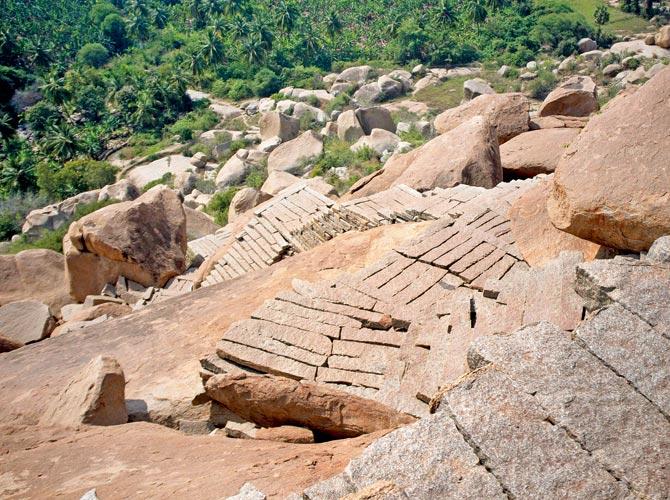 Ruins from the Vijayanagar empire