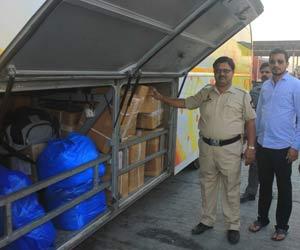 Shiv Sena outfit: Commercial goods being illegally transported in tourist buses