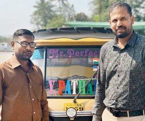 Yusuf Pathan has his name on this auto rickshaw driver's vehicle