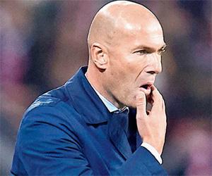 Real Madrid coach Zinedine Zidane focused on the present