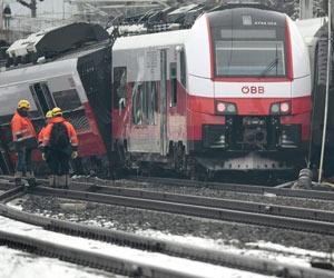 Two passenger trains collide in Austria, one dead and 22 injured