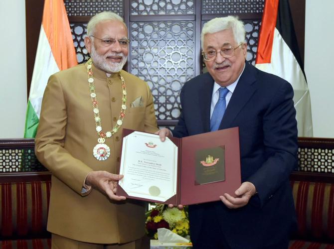 Narendra Modi in Palestine