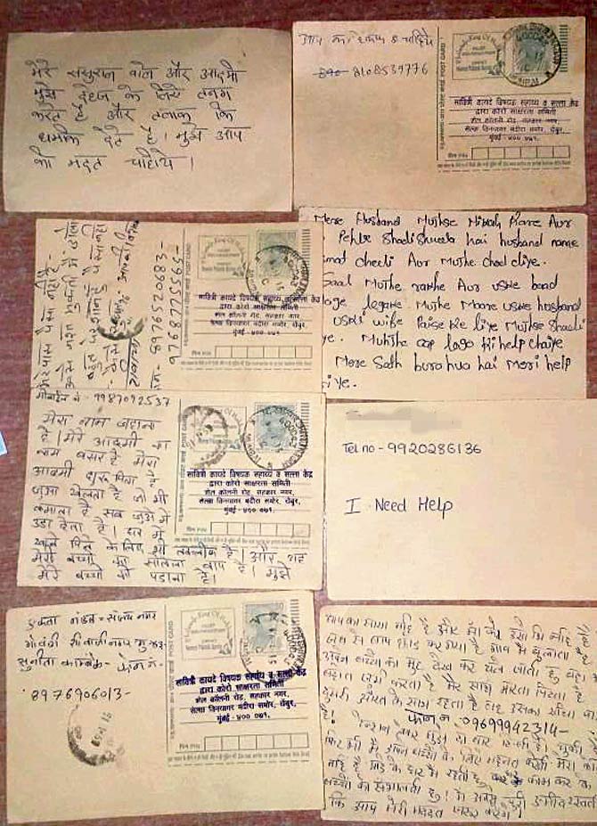 Postcards carrying stories of abuse