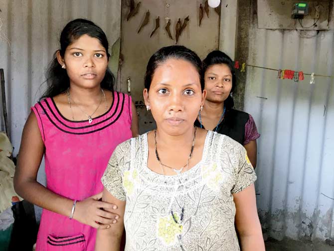 The woman whose house was being burgled