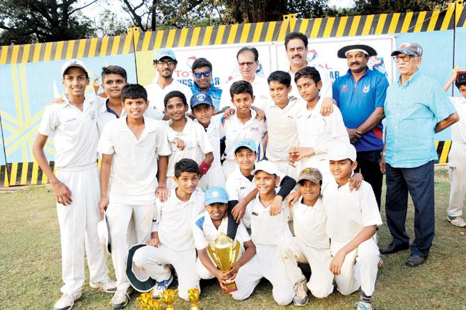 The winners Sanjeevani team with the Total Vengsarkar Cup 