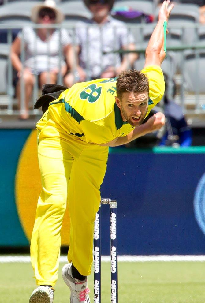 Andrew Tye. Pic/AFP