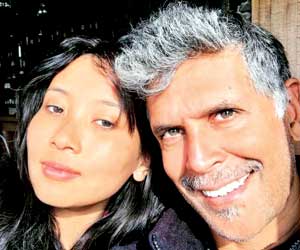 Milind Soman's latest snapshot with girlfriend Ankita Konwar goes viral