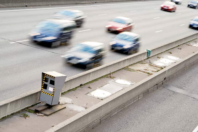 The cameras will not only detect vehicles over the speed limit, but will also generate e-challans for the offence. pic for representation/Thinkstock