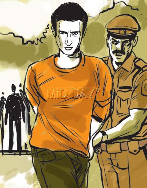 Bagate then contacted the police control room and the Navghar police who then reached the spot and arrested the accused. Illustration/Ravi Jadhav