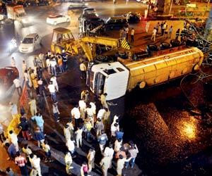Mumbai: Container with hot tar turns turtle near Sion
