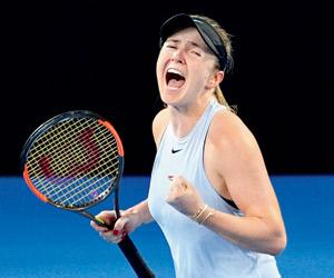 Ukraine's Elina Svitolina stunned second seed Karolina Pliskova 