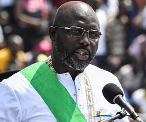 Liberia's new President George Weah takes office