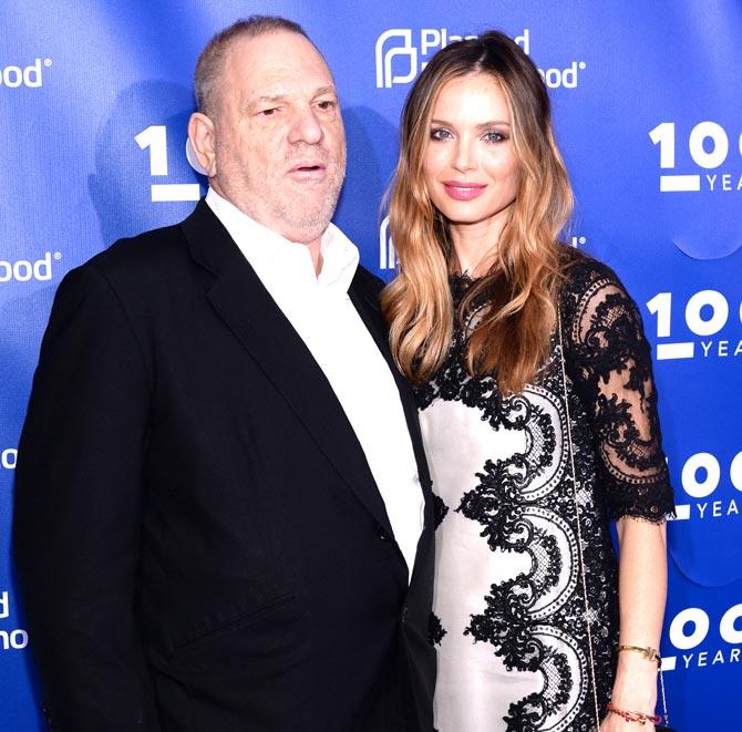Harvey Weinstein and estranged wife Georgina Chapman