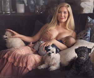 Heidi Montag breastfeeds son for photo shoot