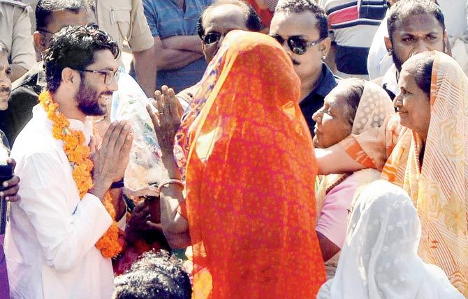 Jignesh Mevani is abused, insulted, demeaned on a regular basis because he dares to speak out, speak against years of discrimination. File pic